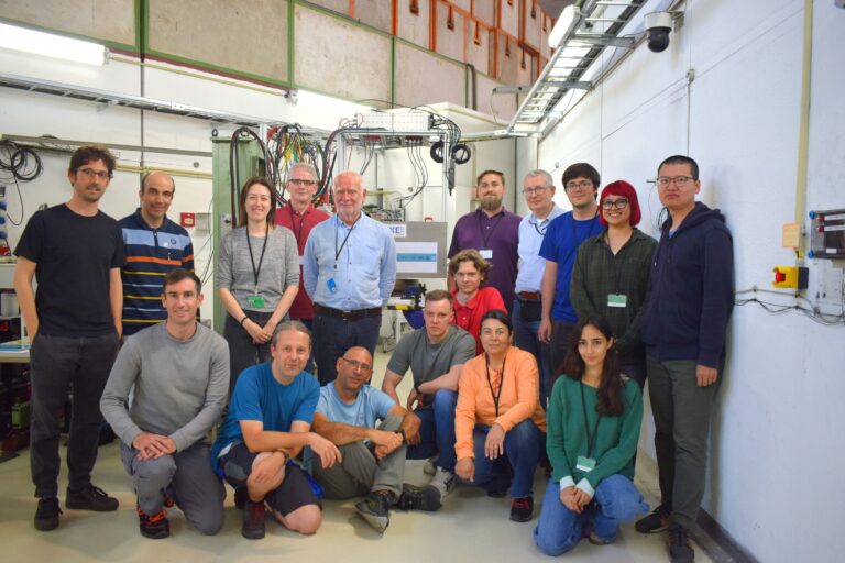 Groupp photo of the TB crew during first week of installation and data taking.