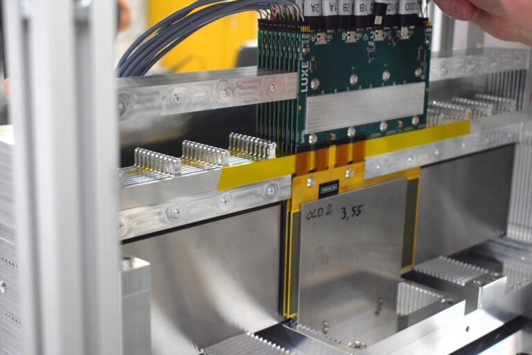 Detail of the ECAL-p partially instrumented